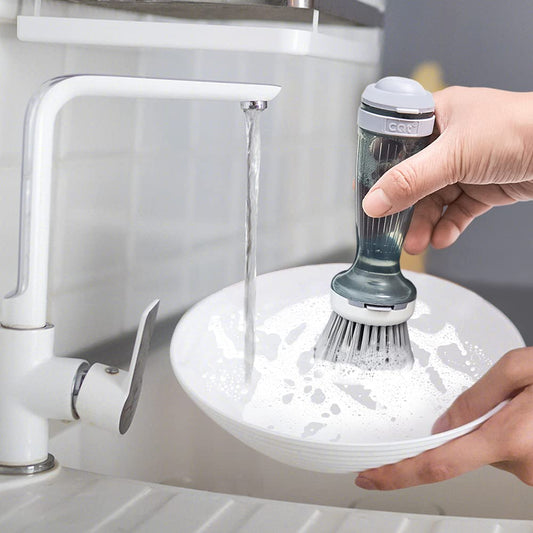 Dish Scrub Brush with Soap Dispenser